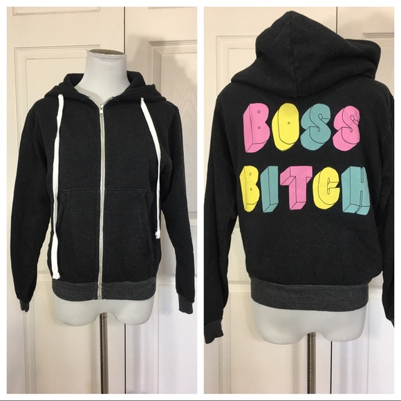 Wildfox Tops - NWT! RARE Wildfox Boss Bitch - Broad City- hoodie